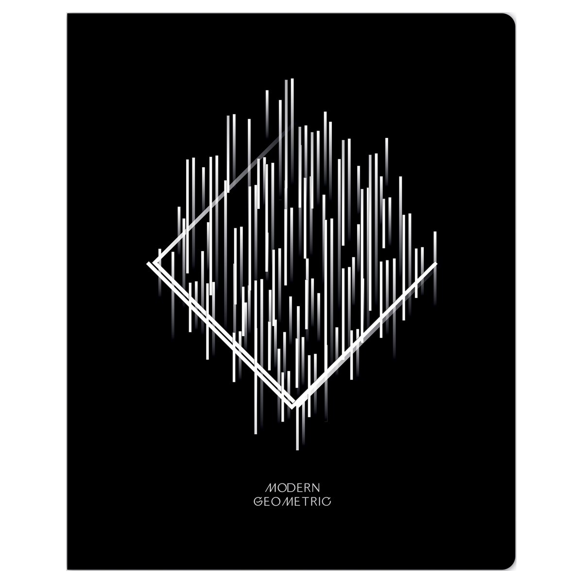 Тетрадь 48л., А5, клетка Greenwich Line «Modern geometric», матовая ламинация, тиснение фольгой, 70г/м2