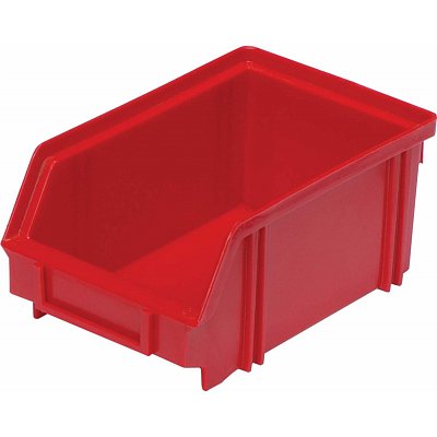 Ящик (лоток) универсальный полипропиленовый 170×105×75 мм красный