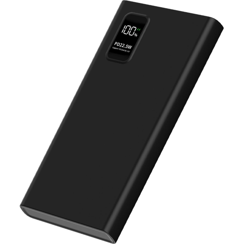 Внешний аккумулятор PERO PB05 10000 mAh, Li-Pol, output USB-C + 2USB-A, черный