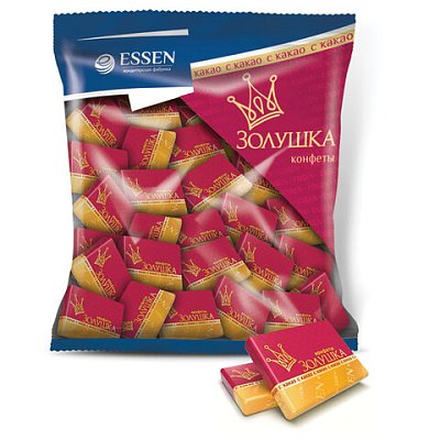 Конфеты шоколадные ESSEN «Золушка» мини-плитки с какао1000 г