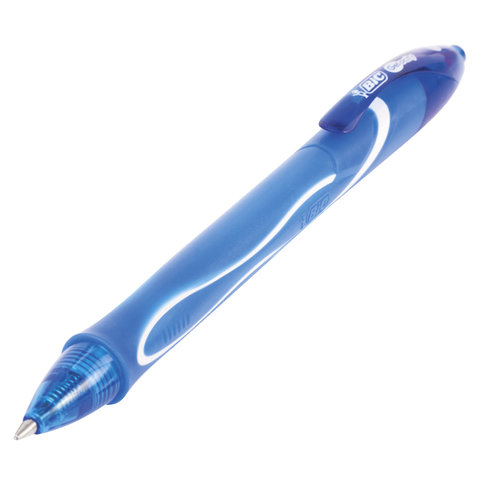 Ручка гелевая автоматическая Bic Gelocity Quick Dry синяя (толщина линии 0.35 мм)