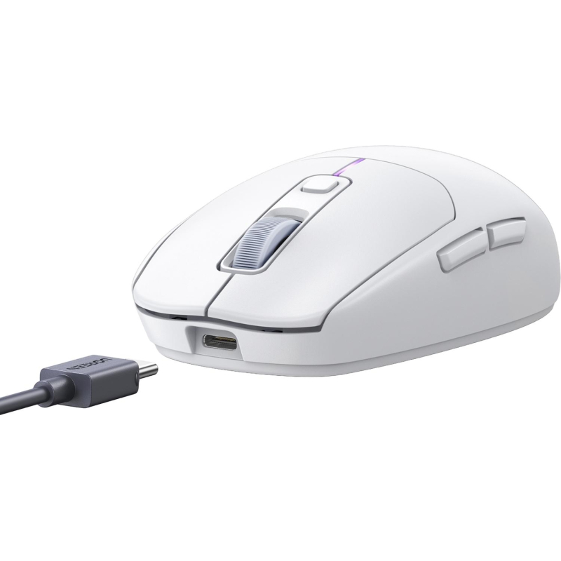 Мышь компьютерная UGREEN MU103 (15629), беспровод, игр, USB2.4 GHz&BT, белый