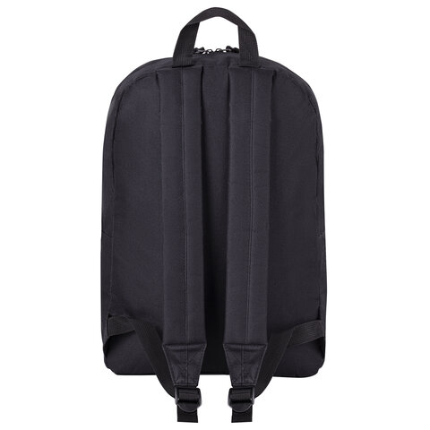 Рюкзак STAFF WALKER универсальный, с карманом, черный, 43×30х12 см