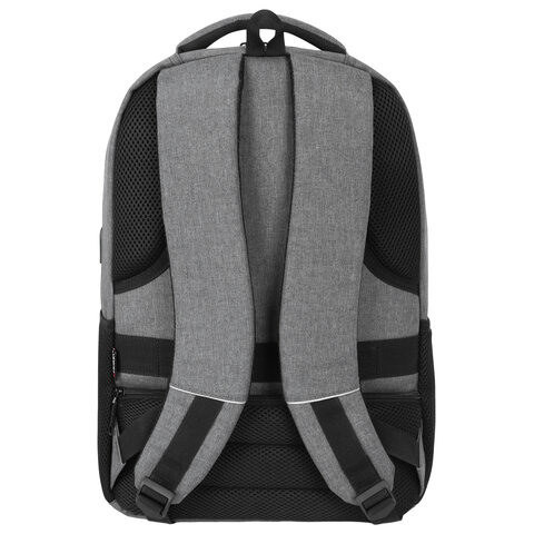 Рюкзак HEIKKI SECURE (ХЕЙКИ) универсальный, отделение для ноутбука, серый, 46×31x19 см