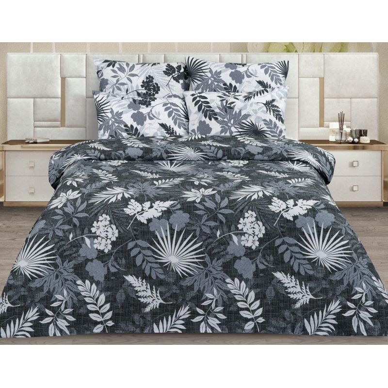 превью Постельное белье 2сп, поплин 110г/м2, (нав.70×70-2шт) Икебана