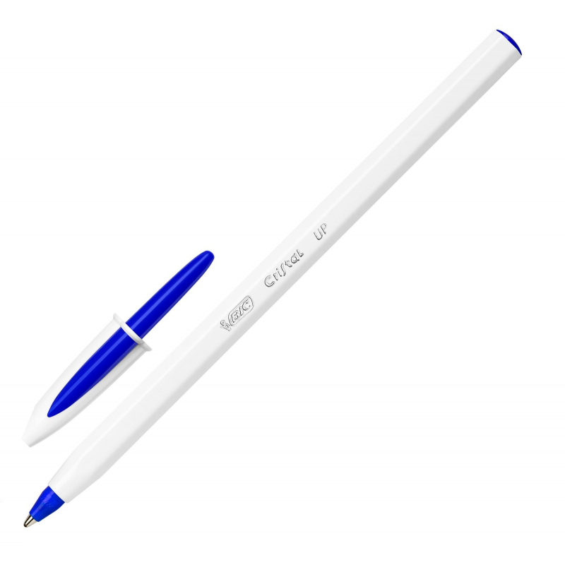 Ручка шариковая неавтоматическая масляная BIC Cristal синяя (толщина линии 0.35 мм)