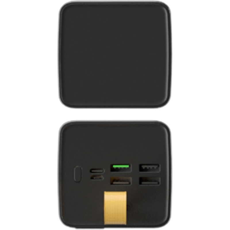 Внешний аккумулятор PERO PB09 50000 mAh, Li-Pol, output USB-C + 4USB-A, черный