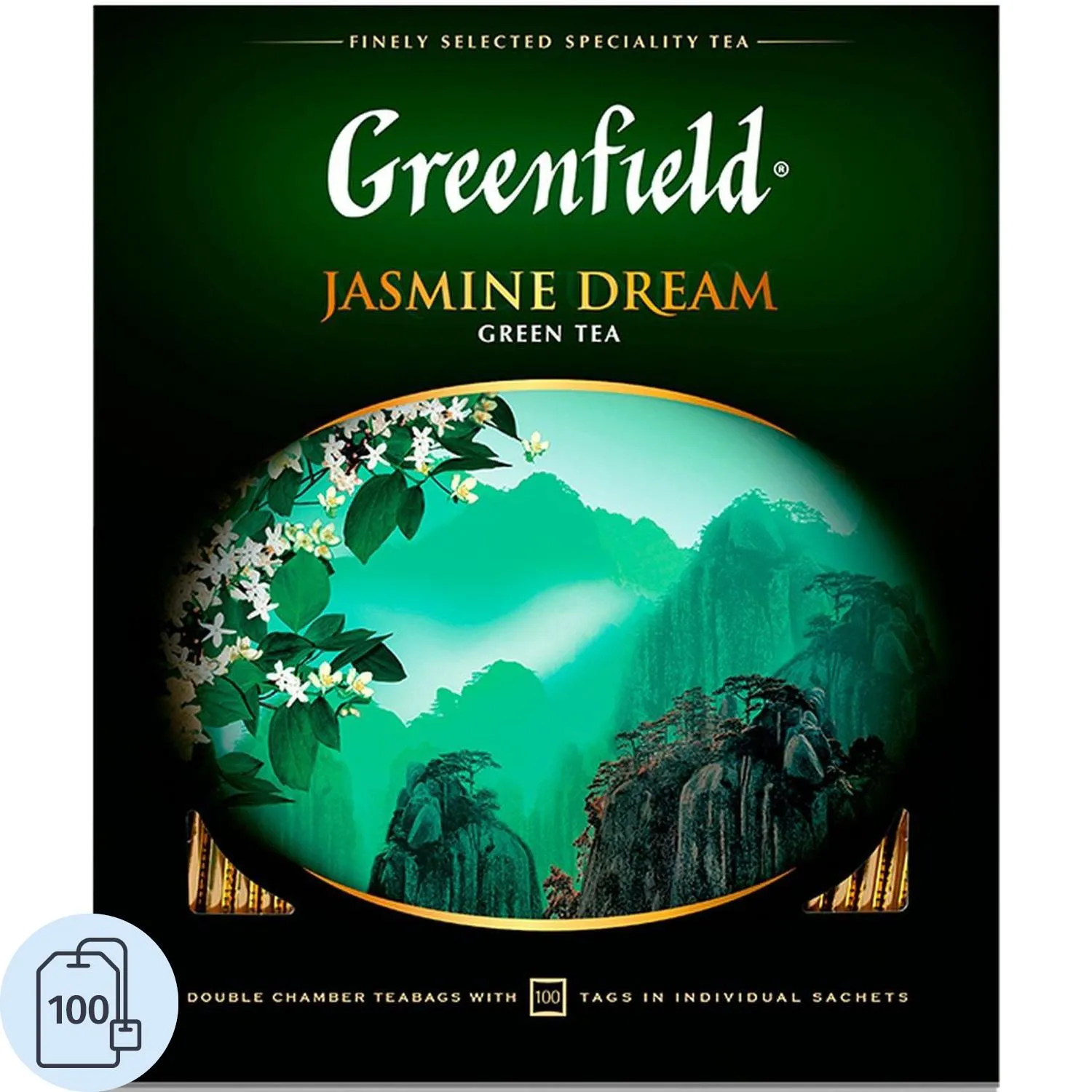 превью Чай зелёный Greenfield Jasmine Dream 100 пакетиков