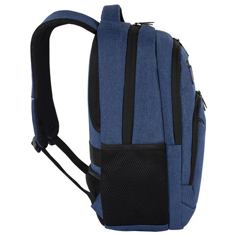 Рюкзак HEIKKI SECURE (ХЕЙКИ) универсальный, отделение для ноутбука, синий, 46×31x19 см