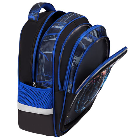 Рюкзак BRAUBERG KIDS FLOSSY, 2 отделения, 3 кармана, «Soccer Club», 3D-панель, 40×28х18 см