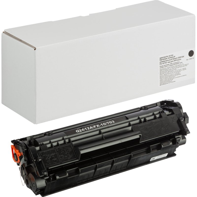превью Картридж лазерный универсальный Retech Q2612A/FX-10/703 чер. для HP/Canon