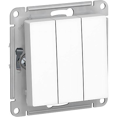 Выключатель 3-кл. СП AtlasDesign 10А IP20 (сх 1+1+1) 10AX бел. SE ATN000131