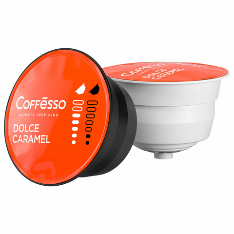 Кофе в капсулах COFFESSO «Dolce Caramel» для кофемашин Dolce Gusto, 16 порций