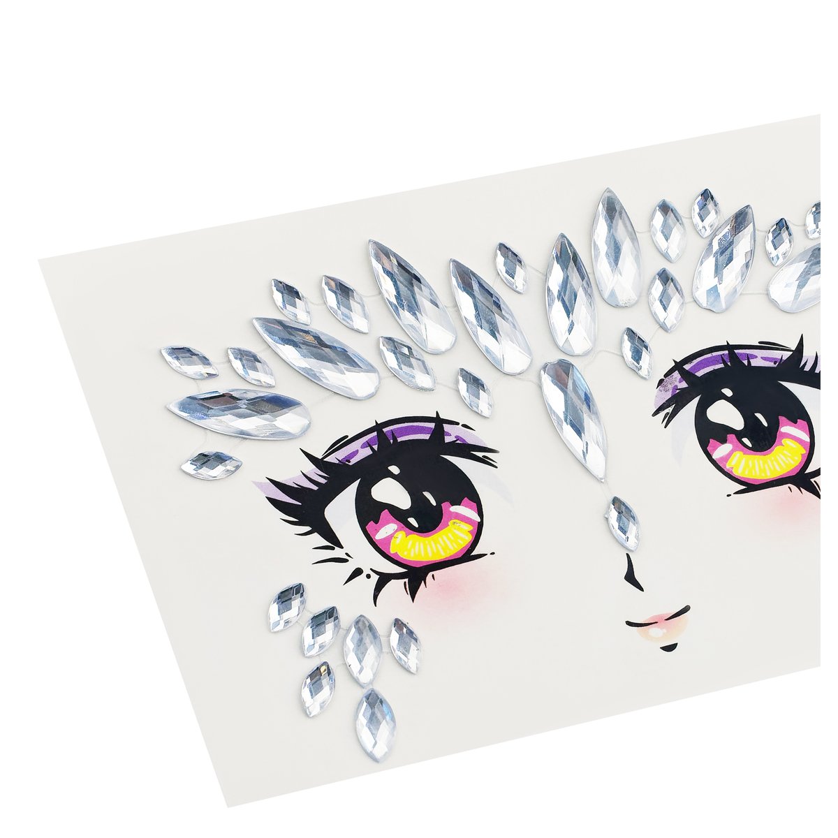 Наклейки-стразы MESHU «Shiny look», 17.5×14.5см, инд. уп., европодвес