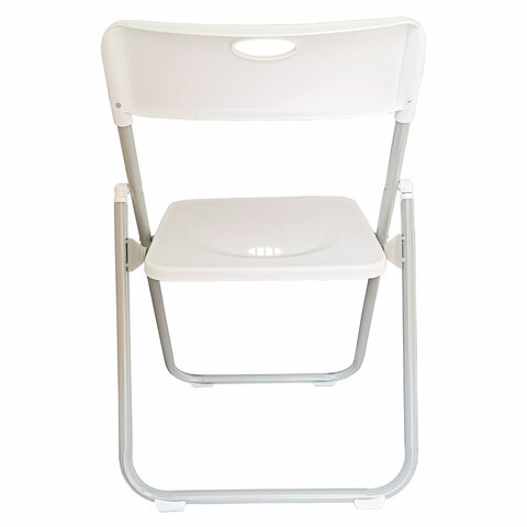 Стул складной BRABIX «Golf Lite CF-017»серебристый каркаспластик белый532896