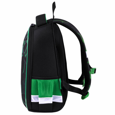 Ранец BRAUBERG KIDS START, 1 отделение, 2 кармана, «Green ball», 35×26х13 см