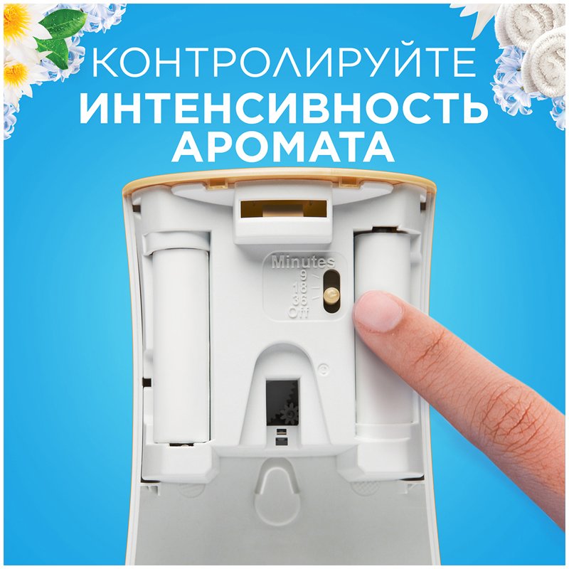 Комплект освежитель воздуха автоматич. и смен. блок Glade «Свежесть белья», 269мл