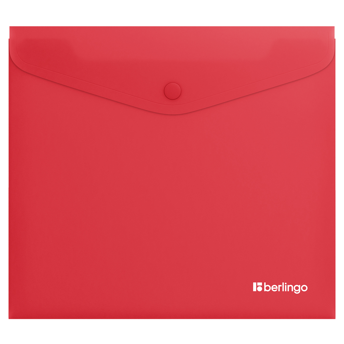 превью Папка-конверт на кнопке Berlingo «Soft Touch», А5+, 200мкм, софт-тач, коралловая