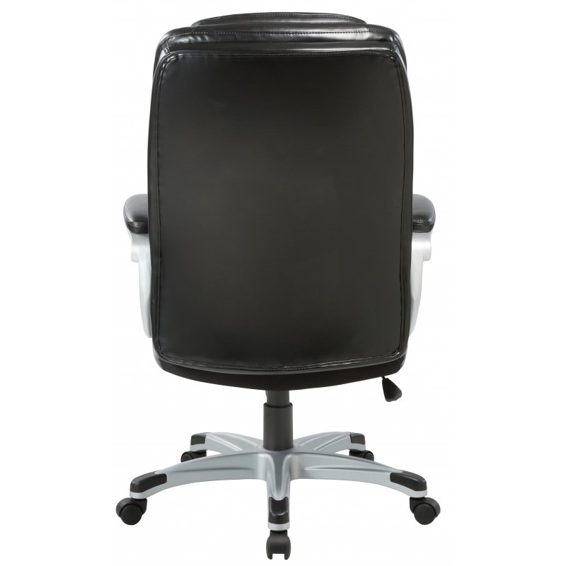 Кресло для руководителя Easy Chair 583 TR черное (рециклированная кожа/металл)