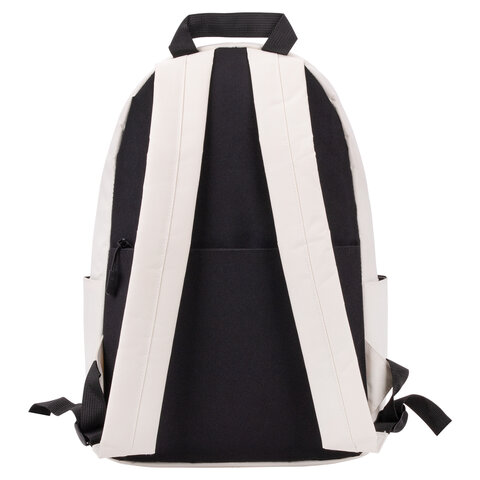 Рюкзак BRAUBERG POSITIVE универсальный, потайной карман, «Beige», 42×28х14 см