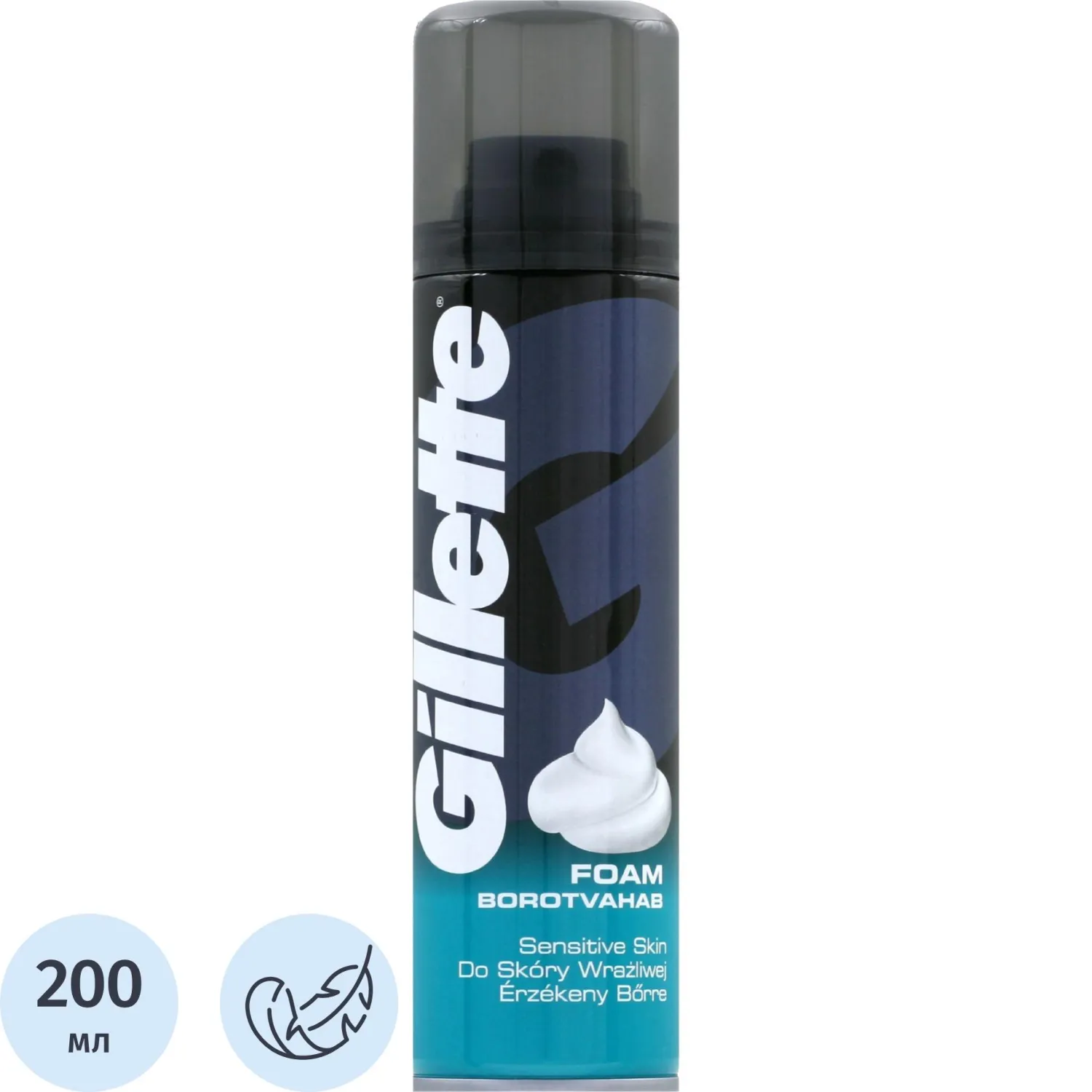 Пена для бритья Gillette Sensitive Skin 200 мл