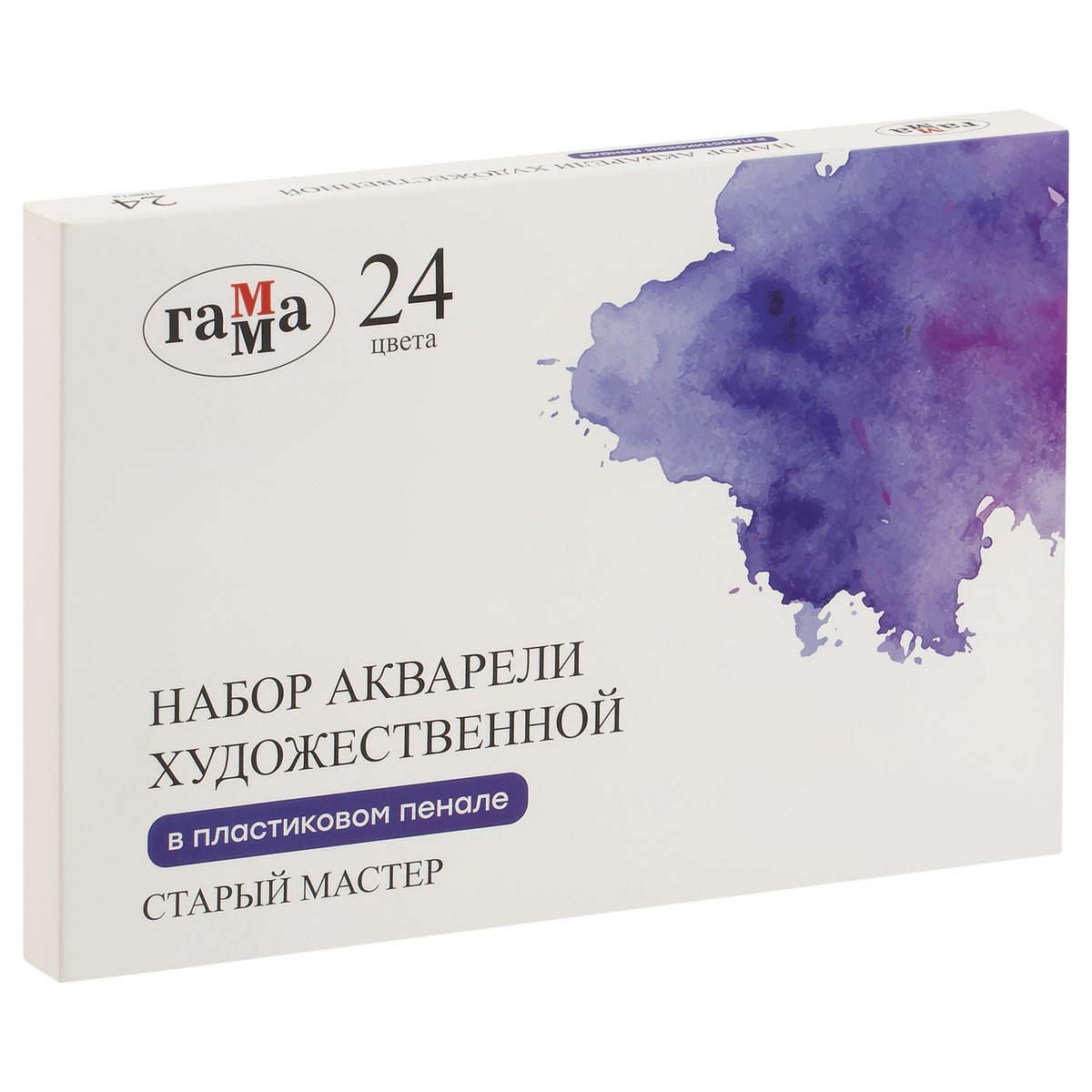 превью Акварель художественная Гамма «Старый Мастер», 24цв*2.6мл. пластик. пенал