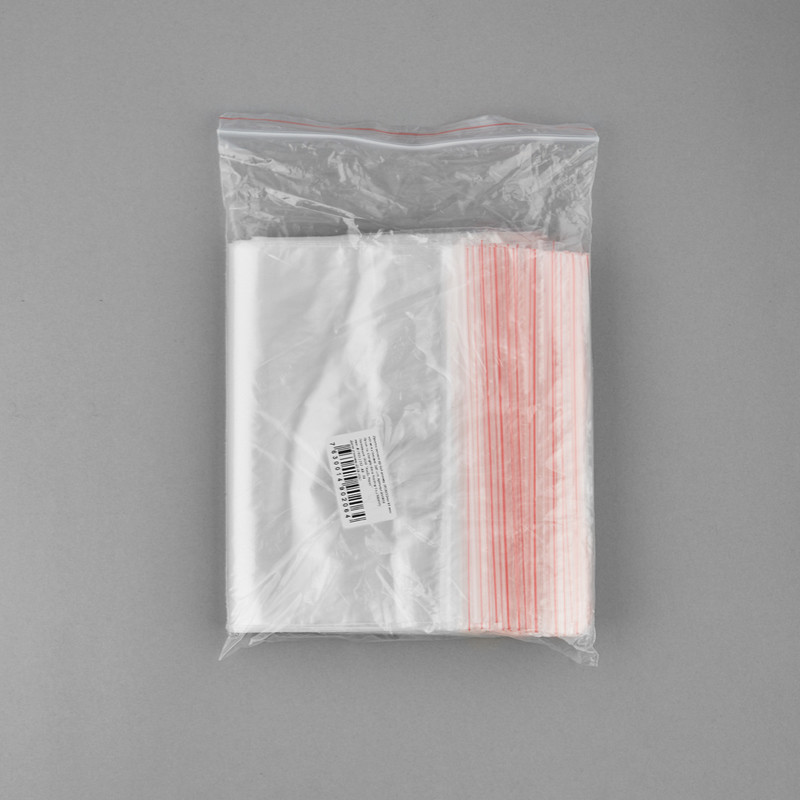 Пакет с замком Zip-Lock 18x25 см 35 мкм (100 штук в упаковке)