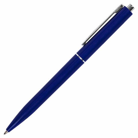 Ручка шариковая автоматическая BRAUBERG X17 BLUE, СИНЯЯ, корпус синий, стандартный узел 0.7 мм, линия письма 0.5 мм