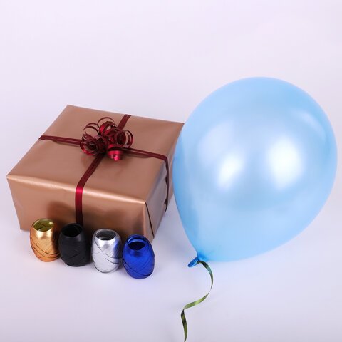 Лента упаковочная декоративная для подарков, матовый металл, 6 шт., 5 мм х 10 м, цвета ассорти, ЗОЛОТАЯ СКАЗКА
