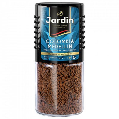 Кофе растворимый Jardin Colombia Medellin сублимированный 95 г (стекло)