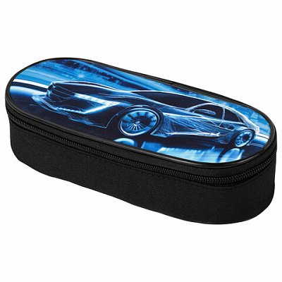 Пенал-футляр BRAUBERG, 1 отделение, органайзер, полиэстер, 22×9×5 см, «Night driver»