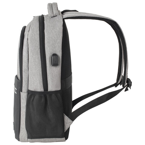 Рюкзак BRAUBERG URBAN универсальныйс отд. для ноутбукаUSB-портDetroitсер46×30х16 см,229894