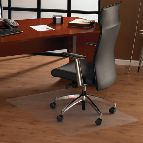 превью Коврик защитный для твердых напольных покрытий, износостойкий, FLOORTEX, квадратный, 92×92 см, толщина 2 мм