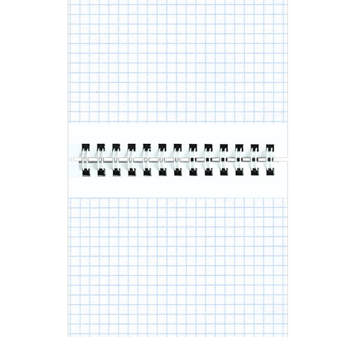 Блокнот МАЛЫЙ ФОРМАТ (108×146 мм) А6, 48 л., гребень, картон, клетка, ОФИСМАГ, синий