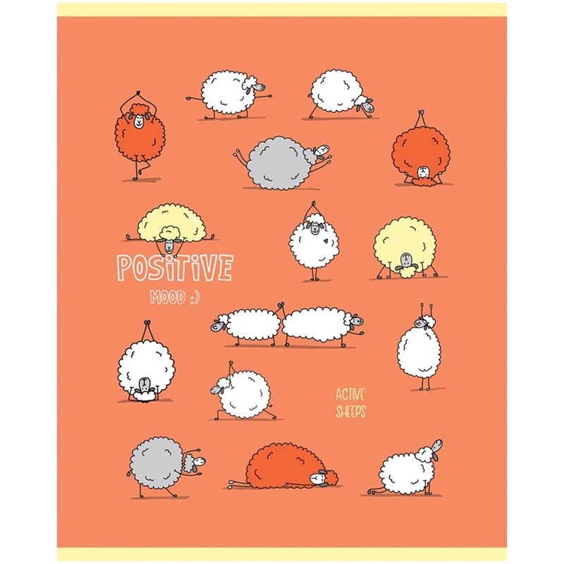 Тетрадь 48л., А5, линия ArtSpace «Рисунки. Funny sheep», суперэконом