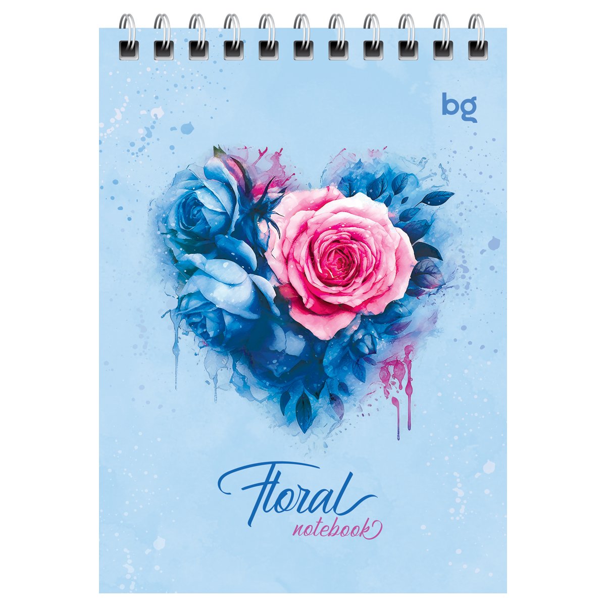 Блокнот А6 40л. на гребне BG «Floral notebook»