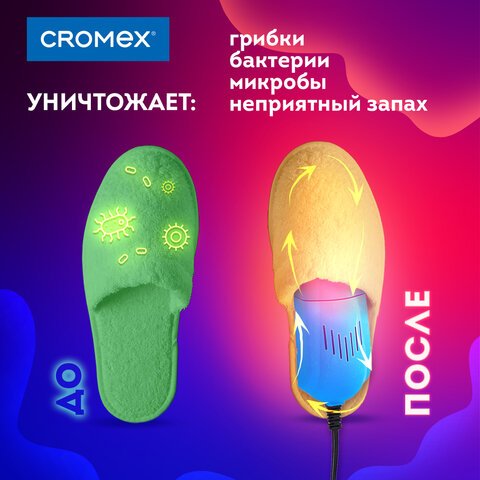 Сушилка для обуви электрическая, раздвижная, сушка для обуви, 12 Вт, CROMEX, SD4