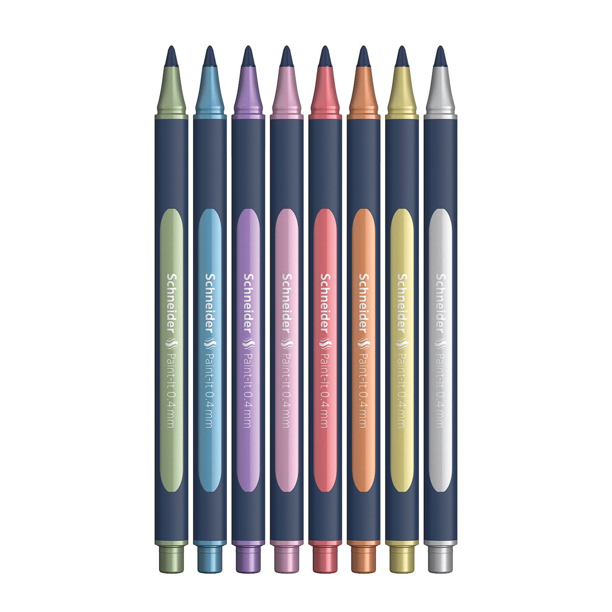 Набор ручек-роллеров Schneider «Paint-It 050» 08цв., металлик, 0.4мм, европодвес