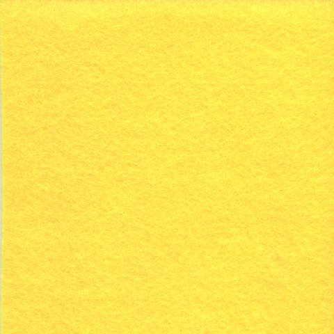 Цветной фетр для творчества в рулоне 500×700 мм, BRAUBERG/ОСТРОВ СОКРОВИЩ, толщина 2 мм, желтый
