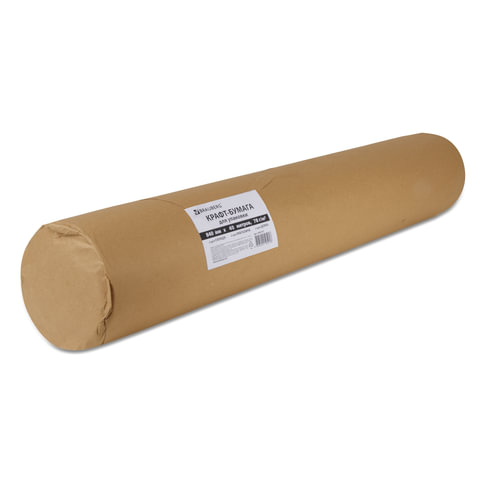 Крафт-бумага в рулоне, 840 мм х 40 м, плотность 78 г/м2, BRAUBERG