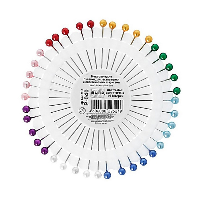 превью Набор булавок Blitz для закалывания Ромашка 40 штук