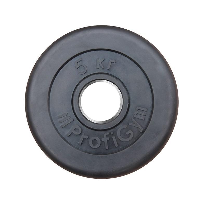 превью Диск PROFIGYM, 26мм, обрезиненный, 5 кг, черный ДТР-5/51