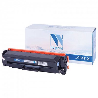 Картридж лазерный NV PRINT (NV-CF411X) для HP M377dw/M452nw/M477fdn/M477fdw, голубой, ресурс 5000 страниц