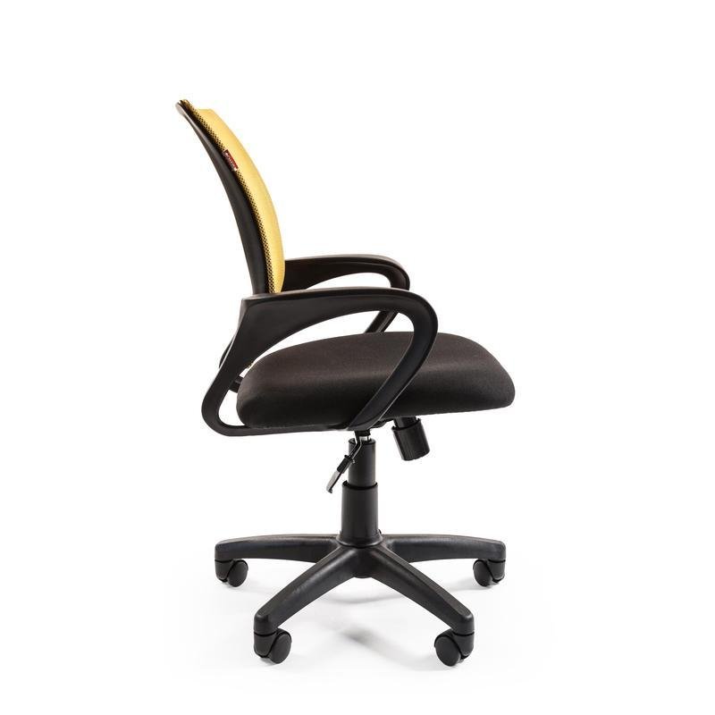 Кресло офисное Easy Chair 304 TC черное/желтое (ткань/сетка/пластик)