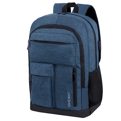 Рюкзак HEIKKI CONCORDANCE (ХЕЙКИ) универсальный, отделение для ноутбука, синий, 47×32x15 см