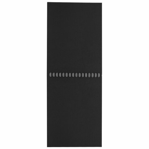 Скетчбук, черная бумага 120 г/м2, 145×205 мм, 20 л., гребень, жёсткая подложка, BRAUBERG ART «DEBUT», 110996