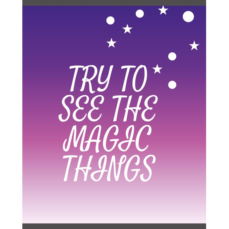 Тетрадь общая А5 48л Magic stars фиол., клет, скреп, ВД-лак