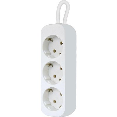 Удлинитель Defender S318 3 розетки 1.8 метра с заземлением и выключателем