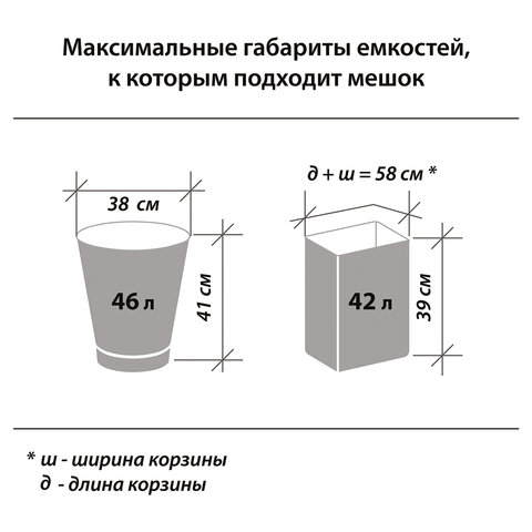 Мешки для мусора, 60 л, ЛАЙМА, комплект 20 шт., рулон, ПВД, особо прочные, 60×70 см, 30 мкм, синие