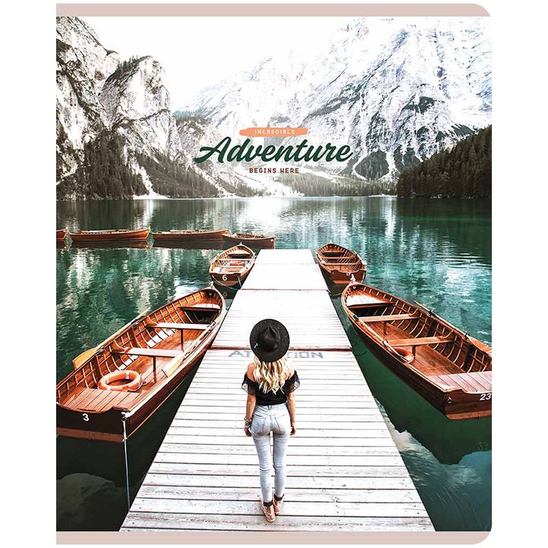 Тетрадь 96л., А5, клетка ArtSpace «Путешествия. New adventures»